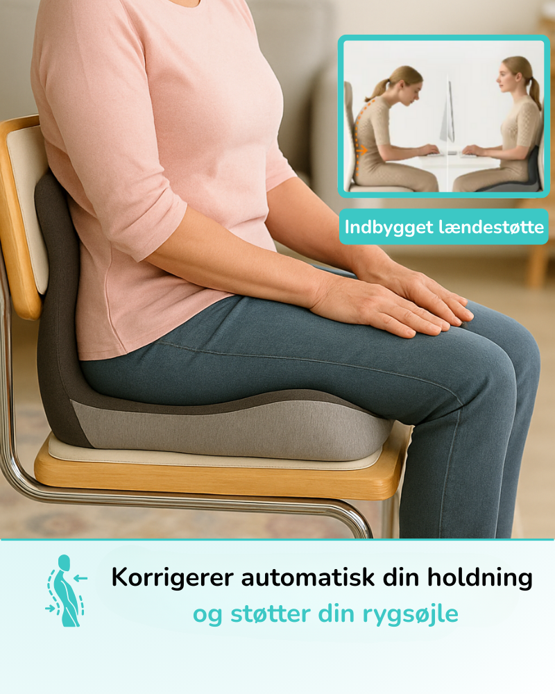 ErgoSæde™ - Siddepude til Øjeblikkelig Lindring