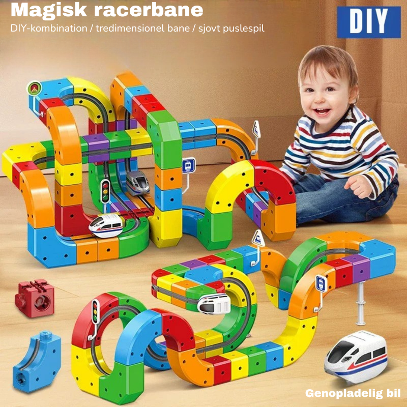 DIY Cube Track – Kreativ og aktiv – Kreativ DIY legetøjstog