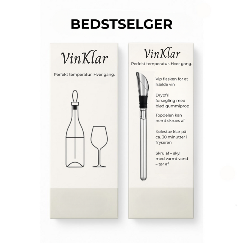 VinKlar™ - Perfekt serveringstemperatur. Hver gang.