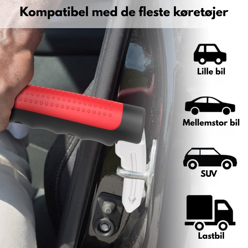 AutoStøtte™ – 3-i-1 Bilgreb & Nødredskab