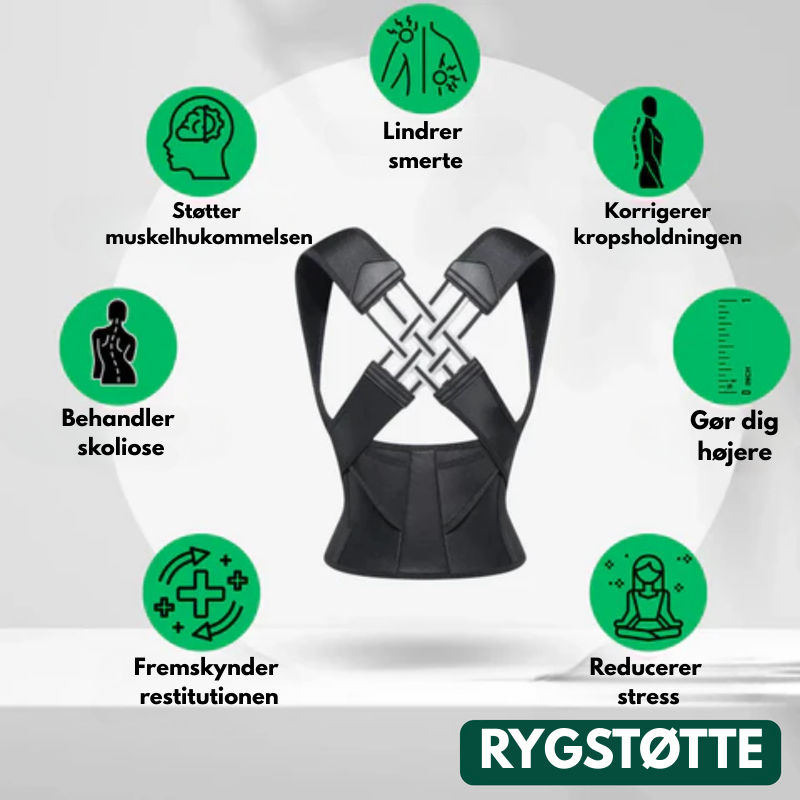 RygStøtte™ – Forbedrer holdningen og lindrer rygsmerter