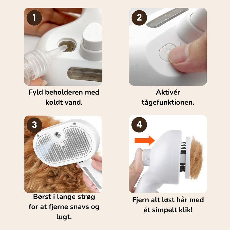 MistBrush™ – Hydrerer, masserer og fjerner hår smertefrit