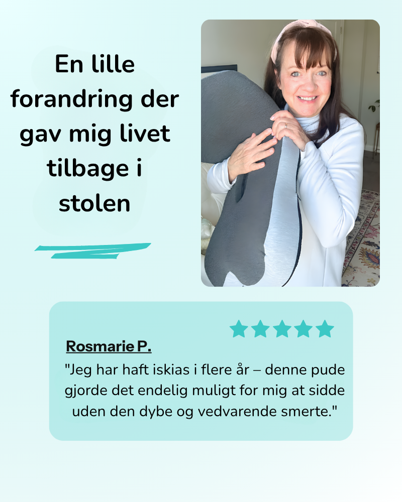 ErgoSæde™ - Siddepude til Øjeblikkelig Lindring
