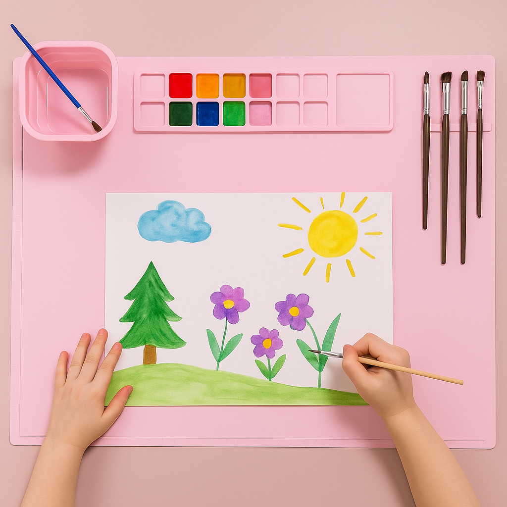 Silikone Malemåtte | Kreativt Kunstsæt