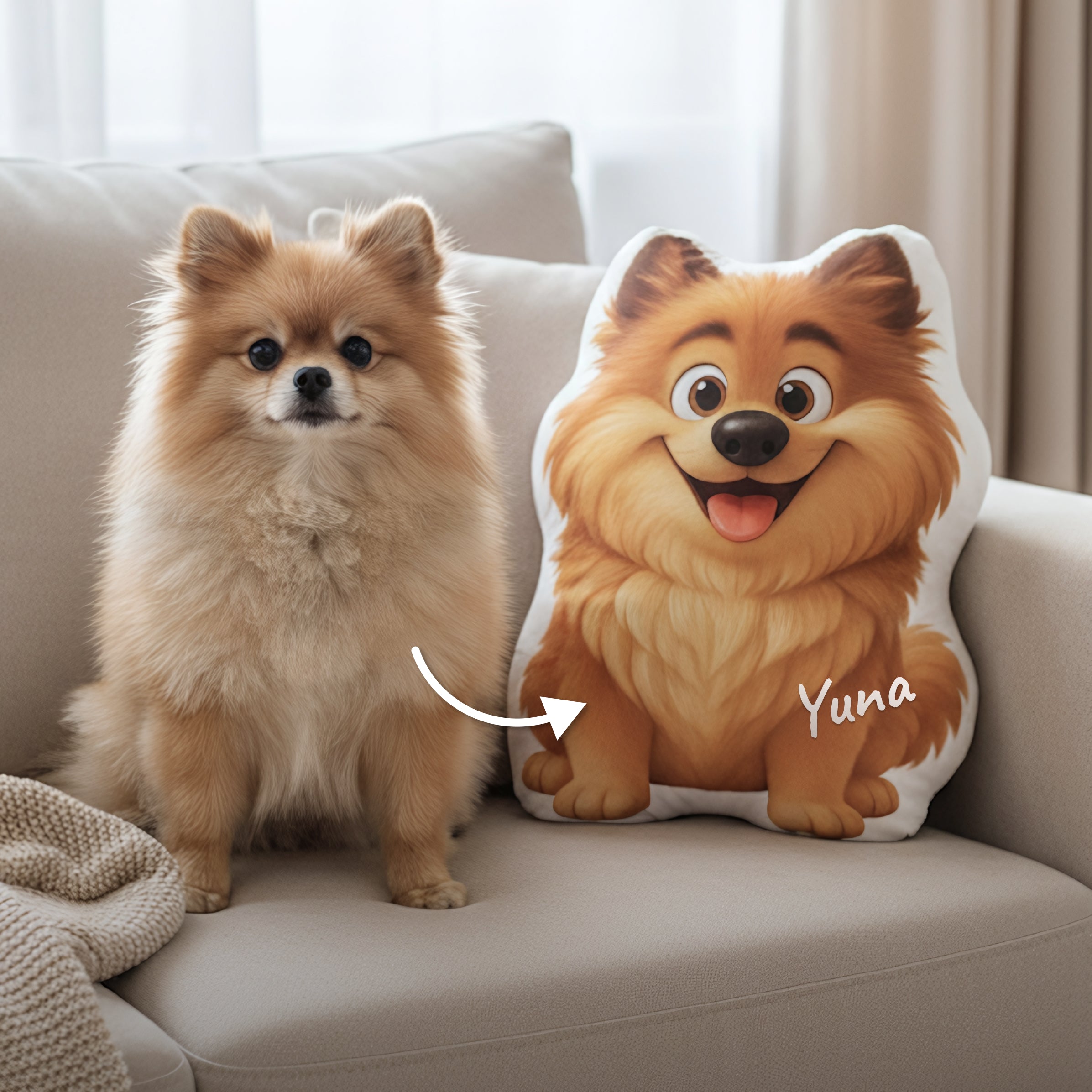 Kæledyr Formpude i Disney-Pixar Stil