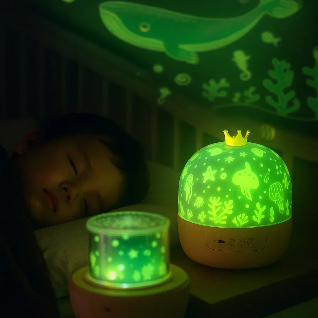 2-i-1 Børne Natlampe og Projektor