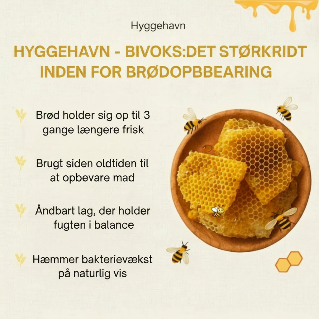 Bivoks Brødpose – Holder dit brød frisk 3× længere