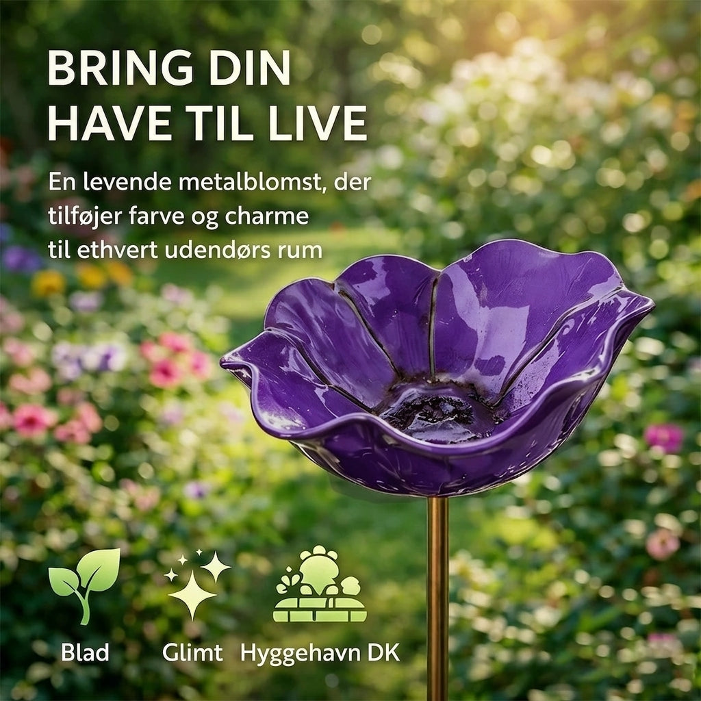 Blomsterfuglebad — Lilla