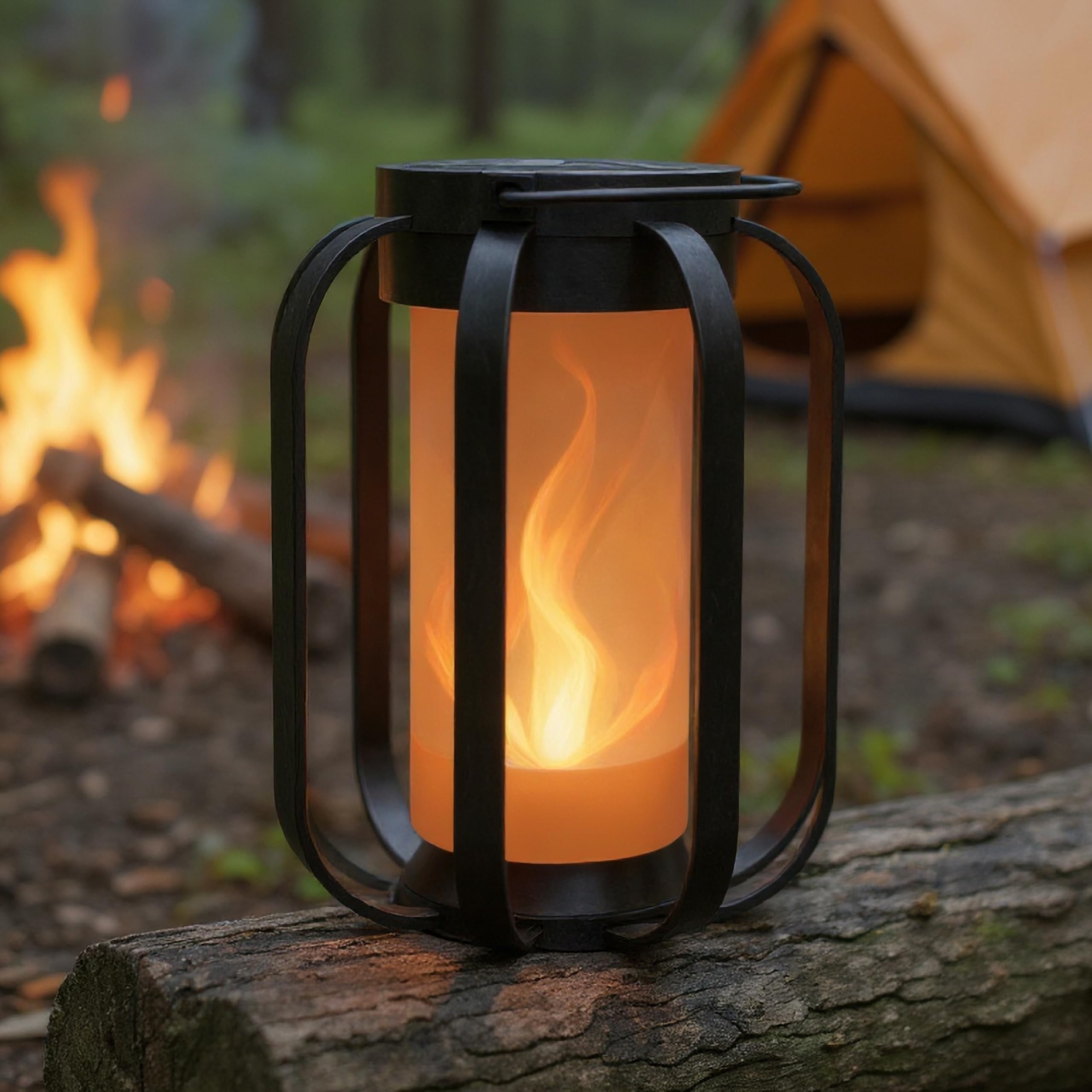 Moderne flamme lanterne