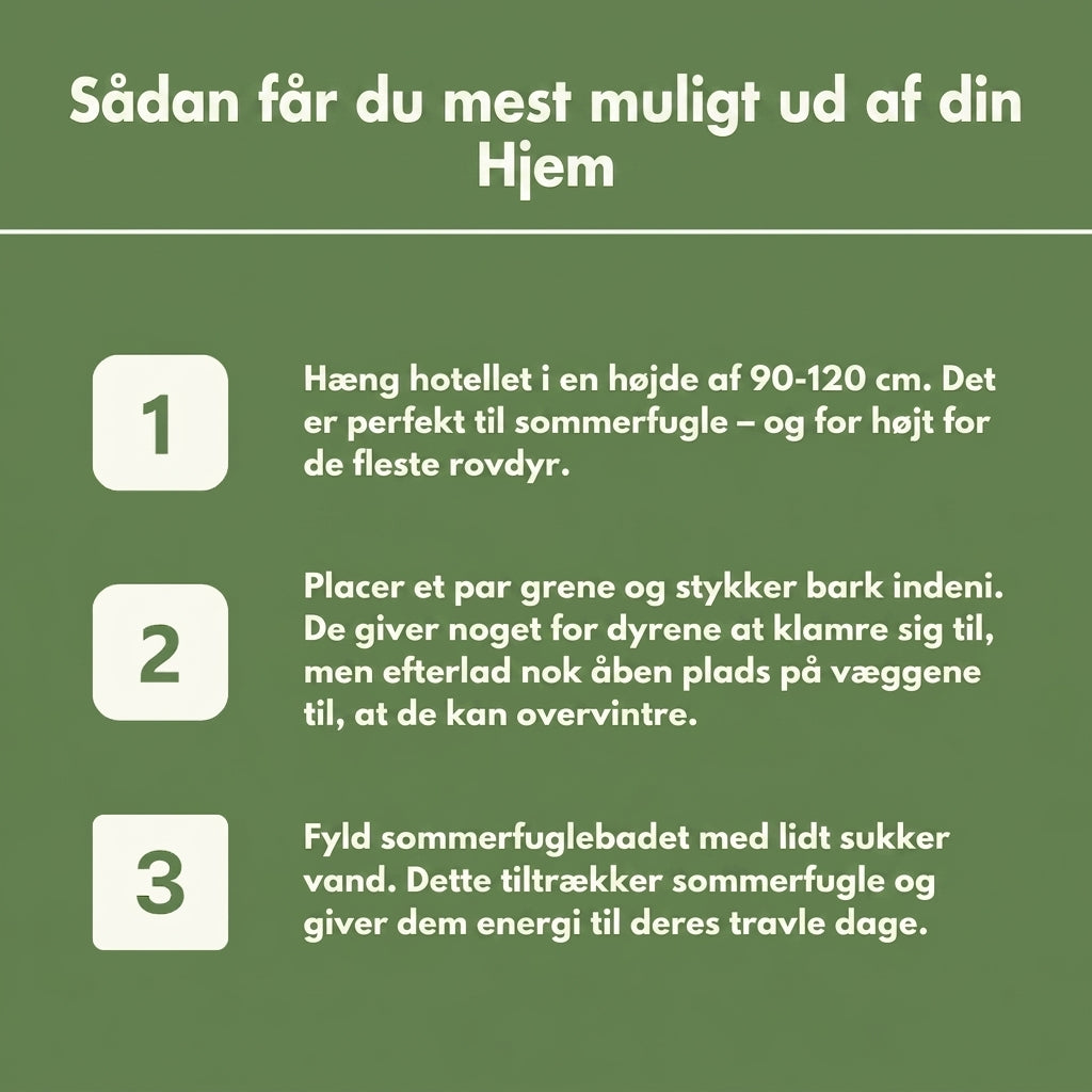 Håndlavede Sommerfuglehus