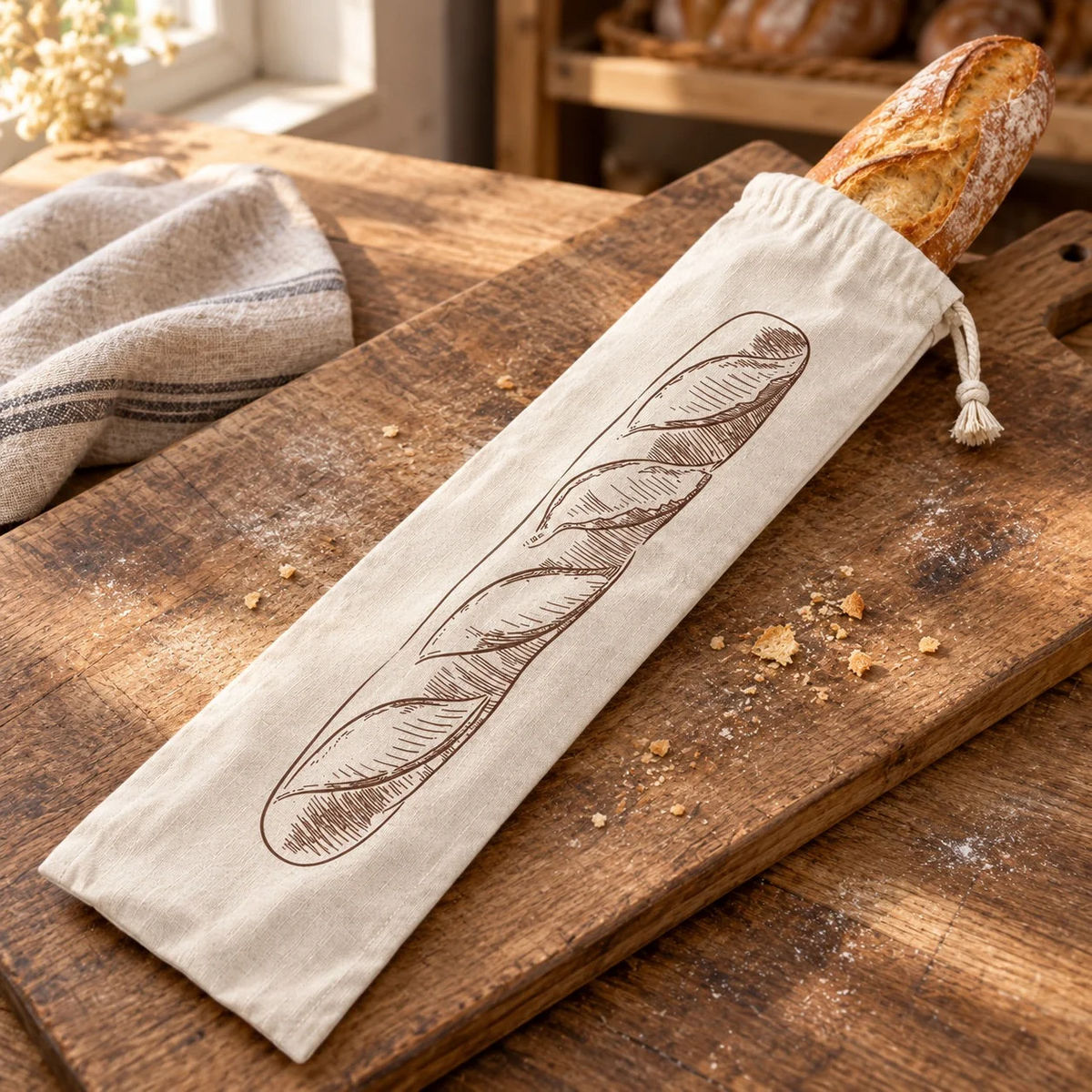 Baguettepose – Holder dit brød frisk og beskyttet længere