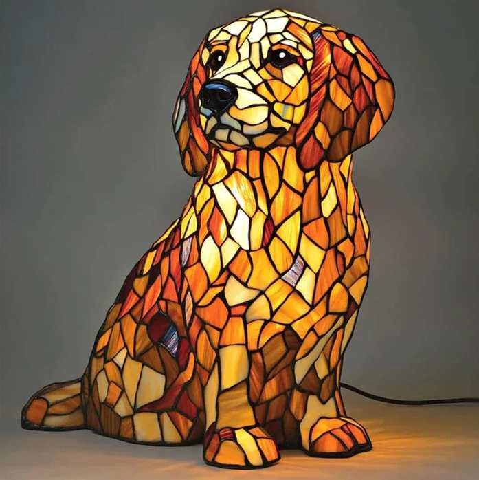 Spirituelt Lys Golden Retriever Figur