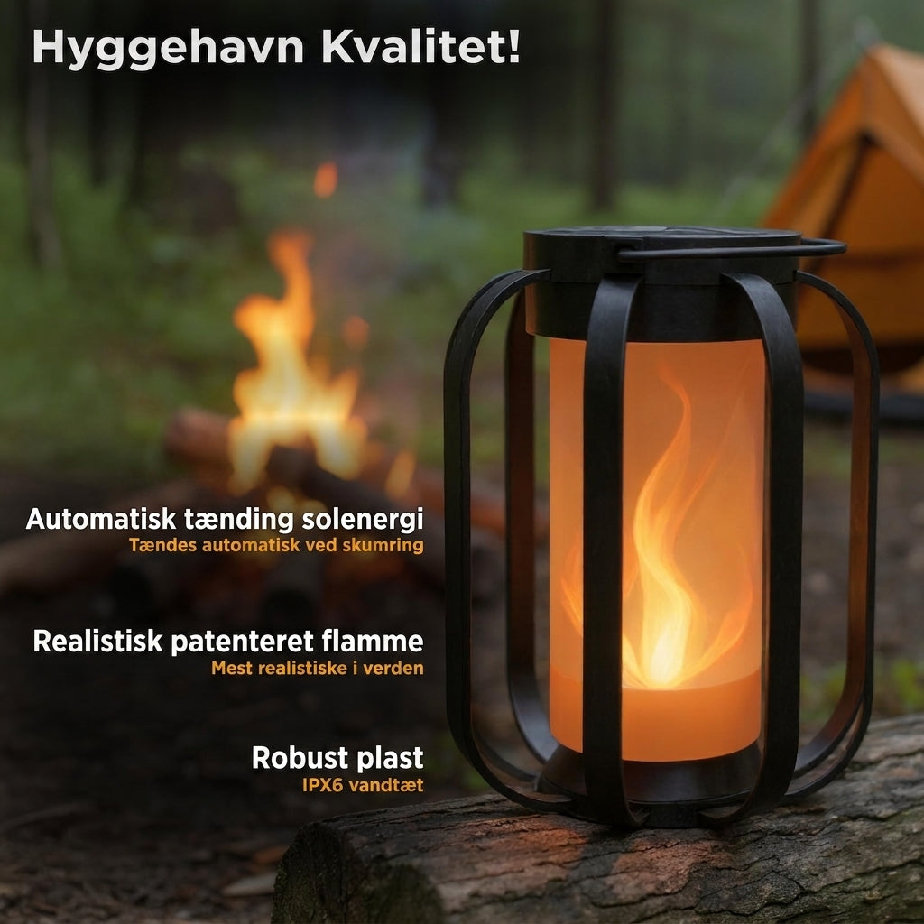Moderne flamme lanterne