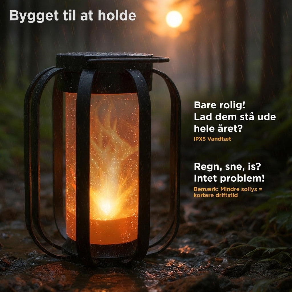 Moderne flamme lanterne