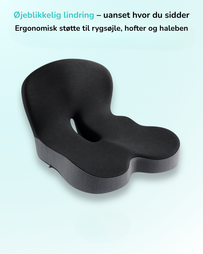 ErgoSæde™ - Siddepude til Øjeblikkelig Lindring