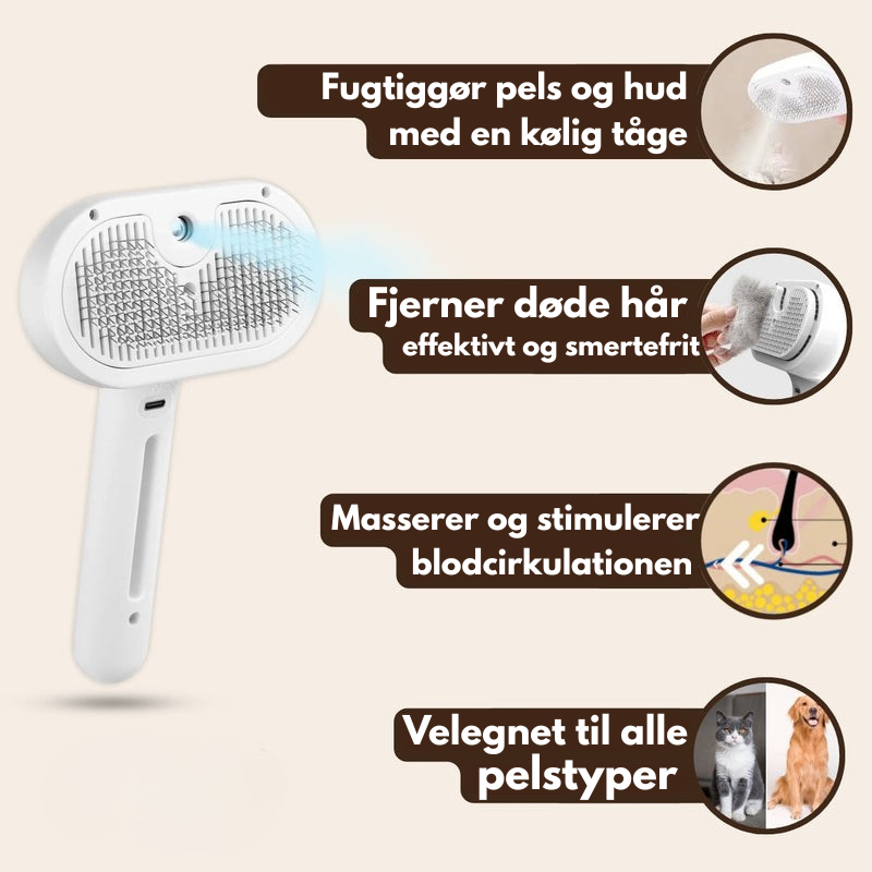 MistBrush™ – Hydrerer, masserer og fjerner hår smertefrit