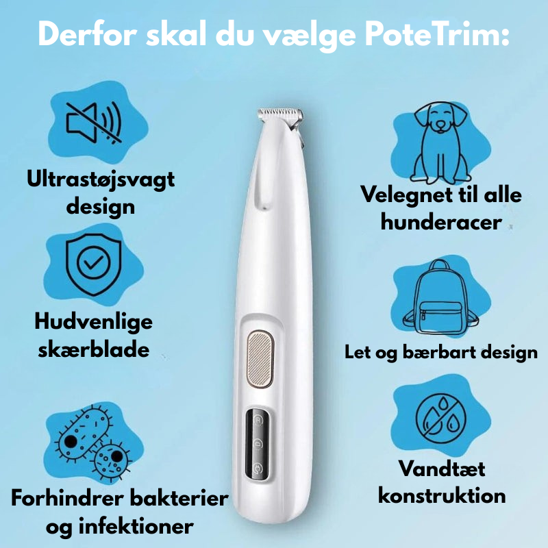 PoteTrim™ – Skånsom og Støjsvag Pelspleje til Poter