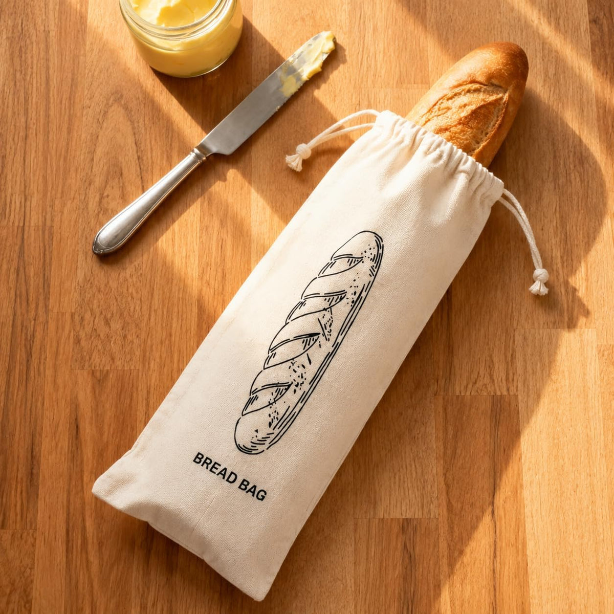 Baguettepose – Holder dit brød frisk og beskyttet længere