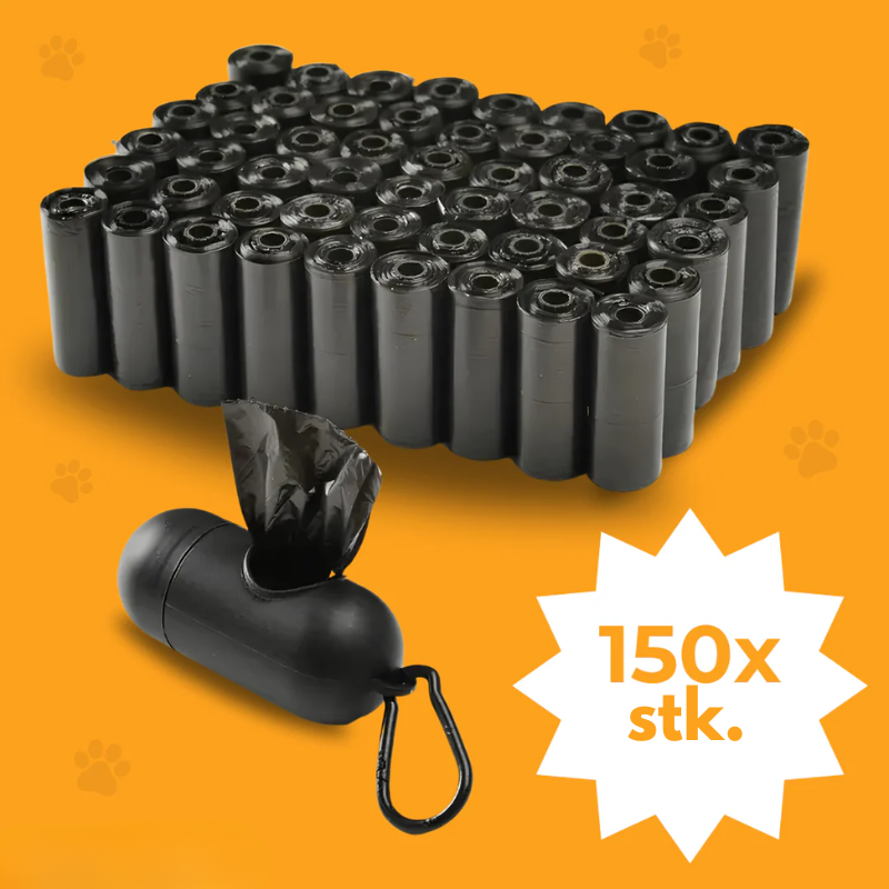 150x Hundeposer med dispenser