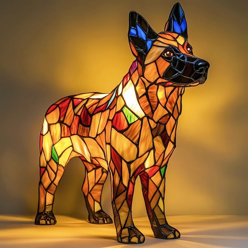 Bandit | Magisk Farvet Glaslampe til Hunde