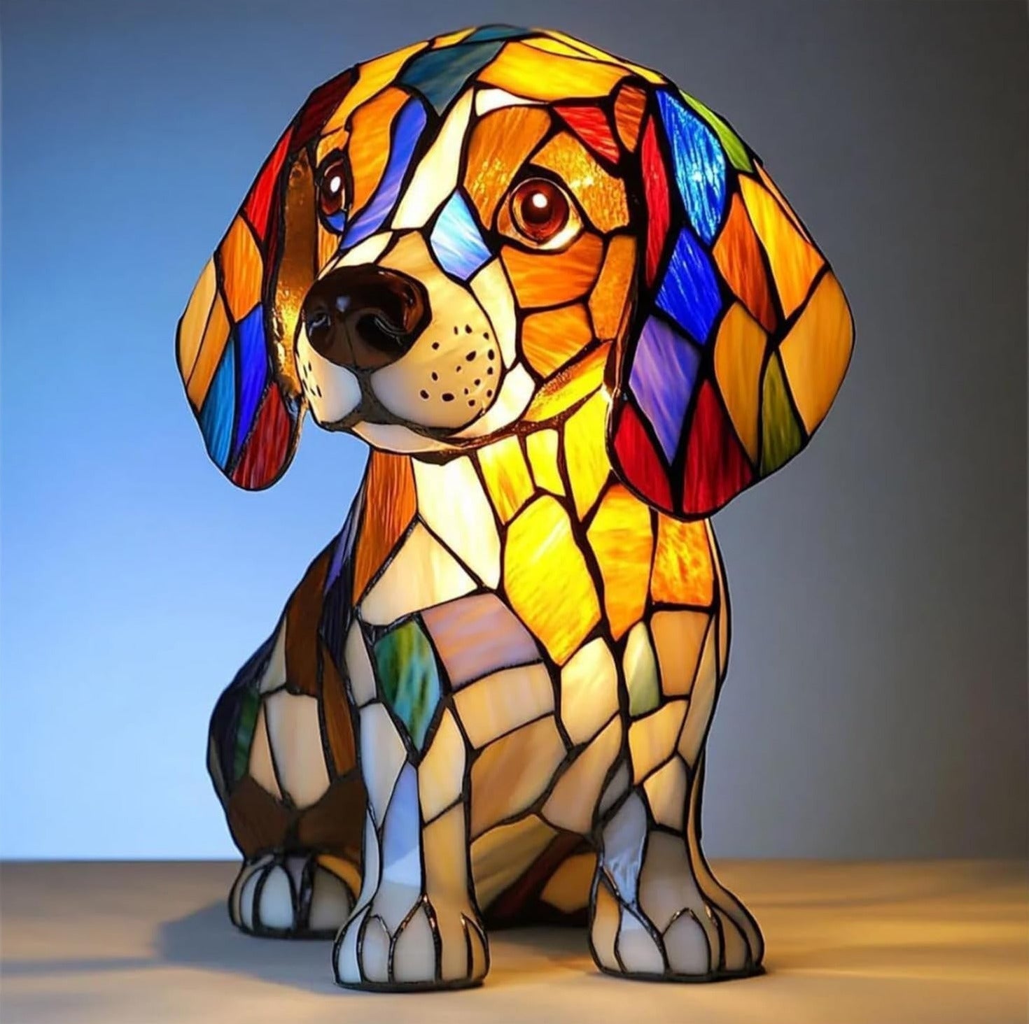 Coco | Magisk Farvet Glaslampe til Hunde
