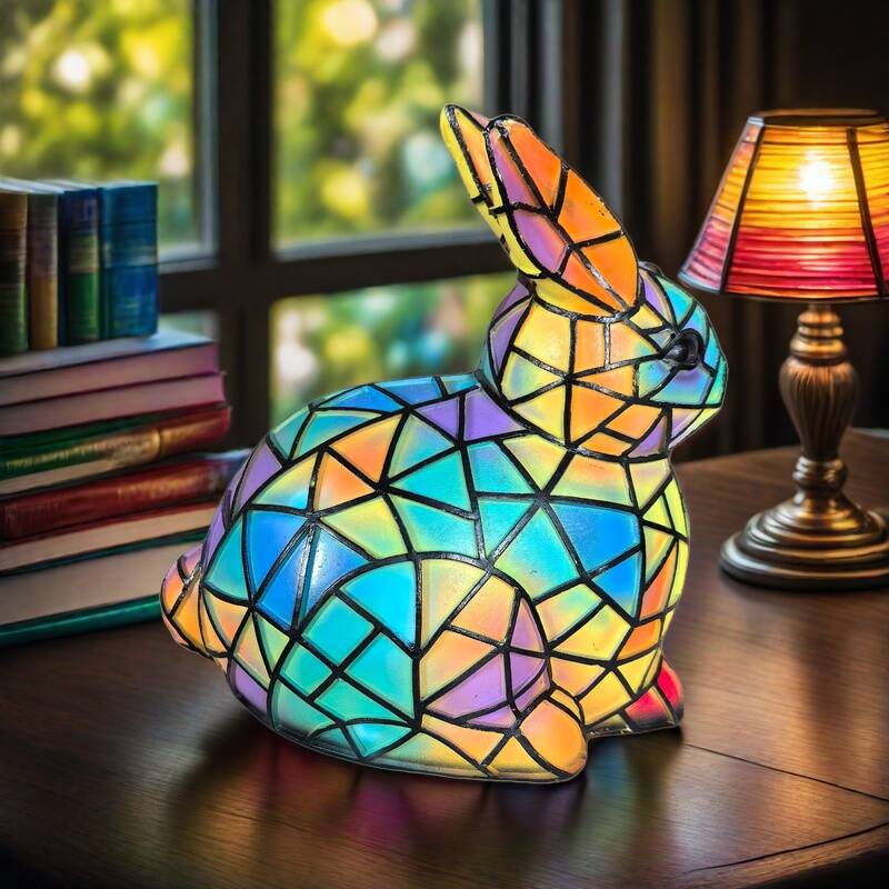 Clochette | Magisk Farvet Glas Kaninlampe