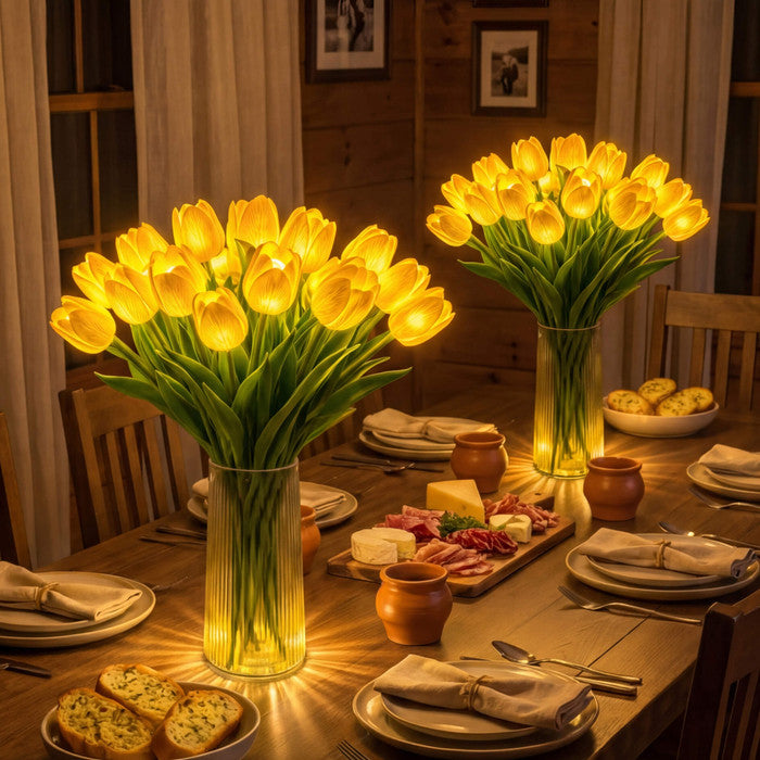 Romantisk Tulipanlygte – 15 Blomster