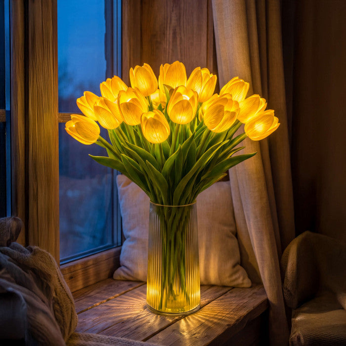 Romantisk Tulipanlygte – 15 Blomster