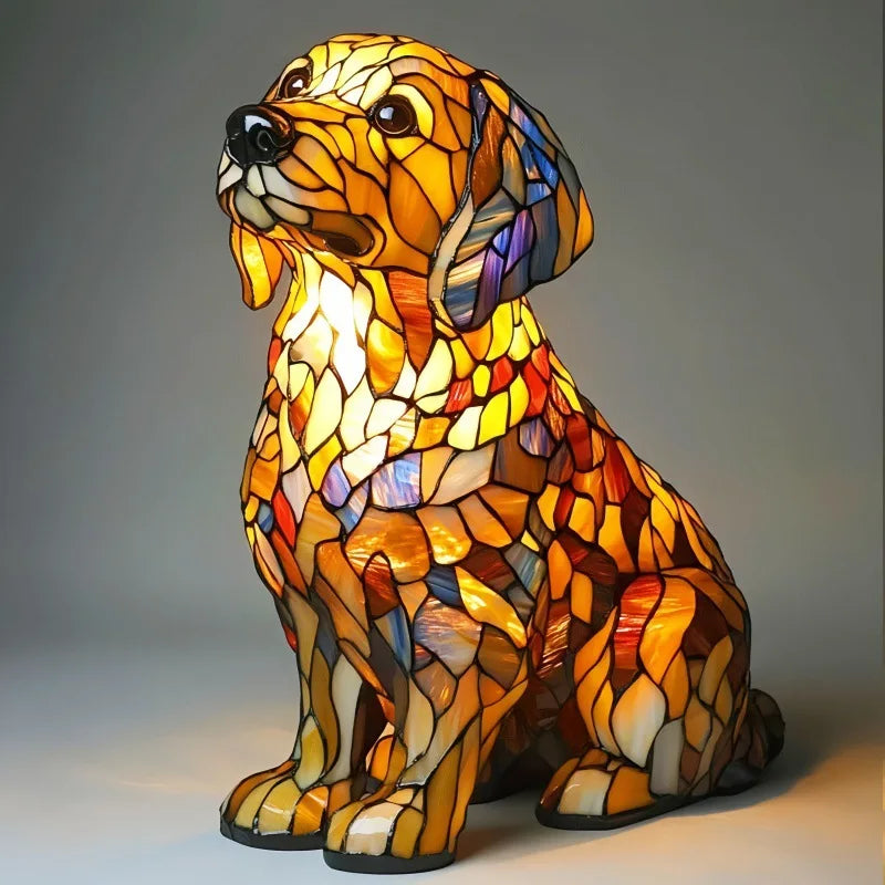 Spirituelt Lys Golden Retriever Figur