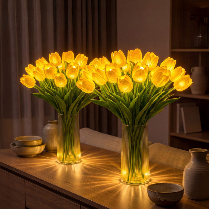Romantisk Tulipanlygte – 15 Blomster