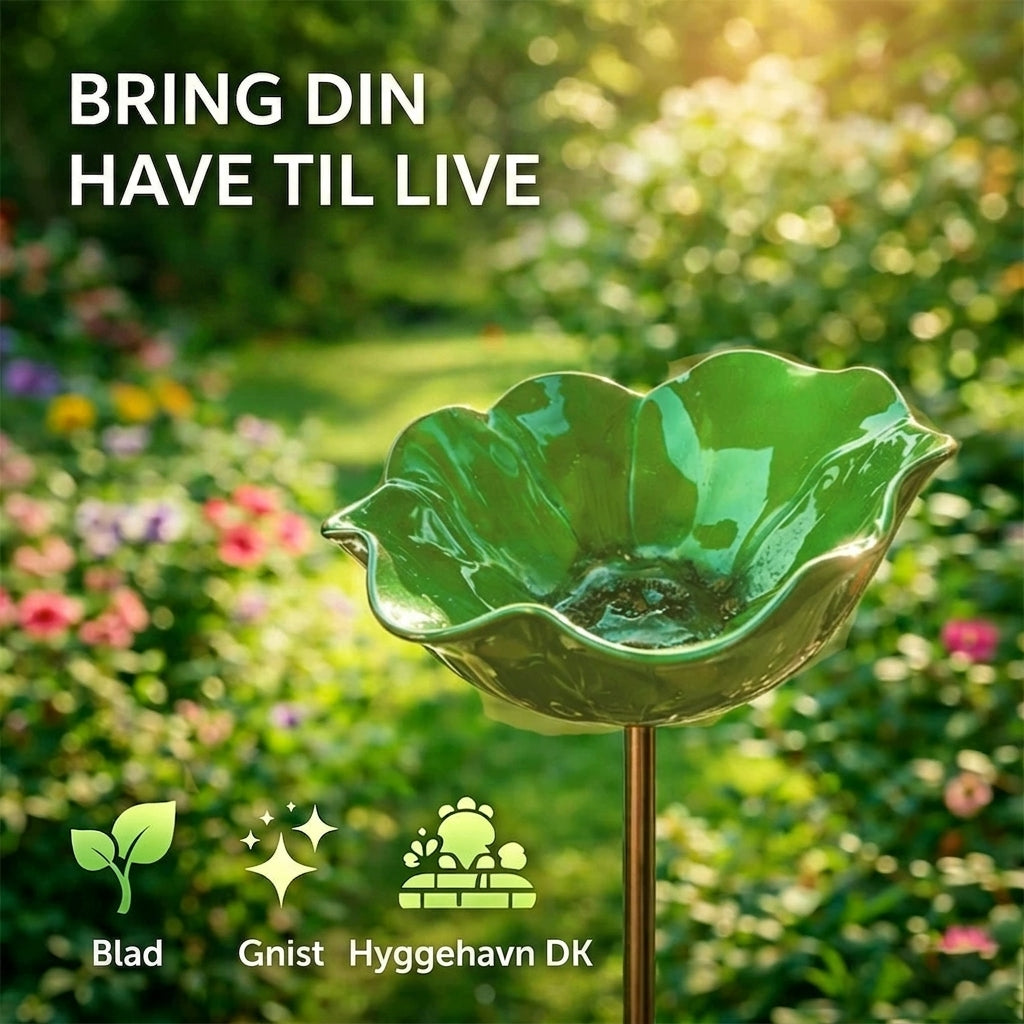 Blomsterfuglebad — Grøn