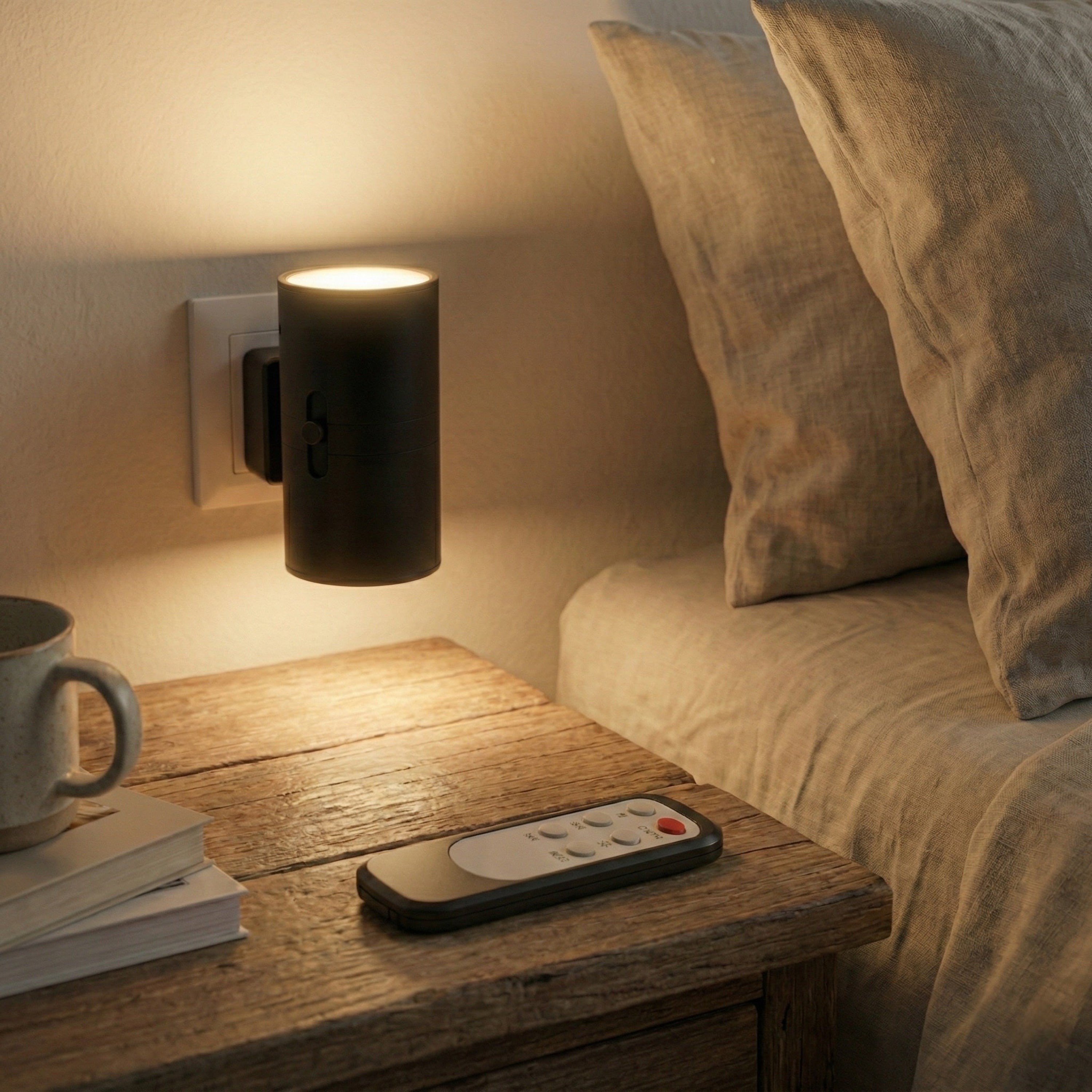 StikLys | Stiklampe med Sensor – Dæmpbar Natlampe til Stikkontakt