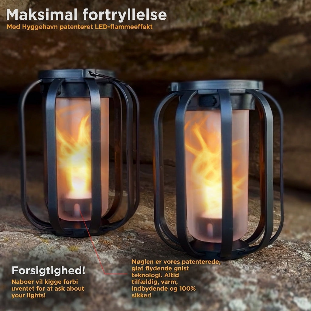 Moderne flamme lanterne